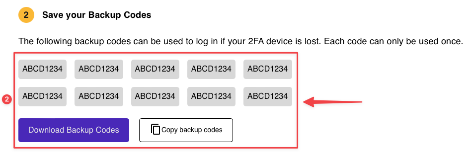 2FA authentication - Manual Configuration