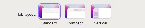 Orion - Compact Tabs Setting