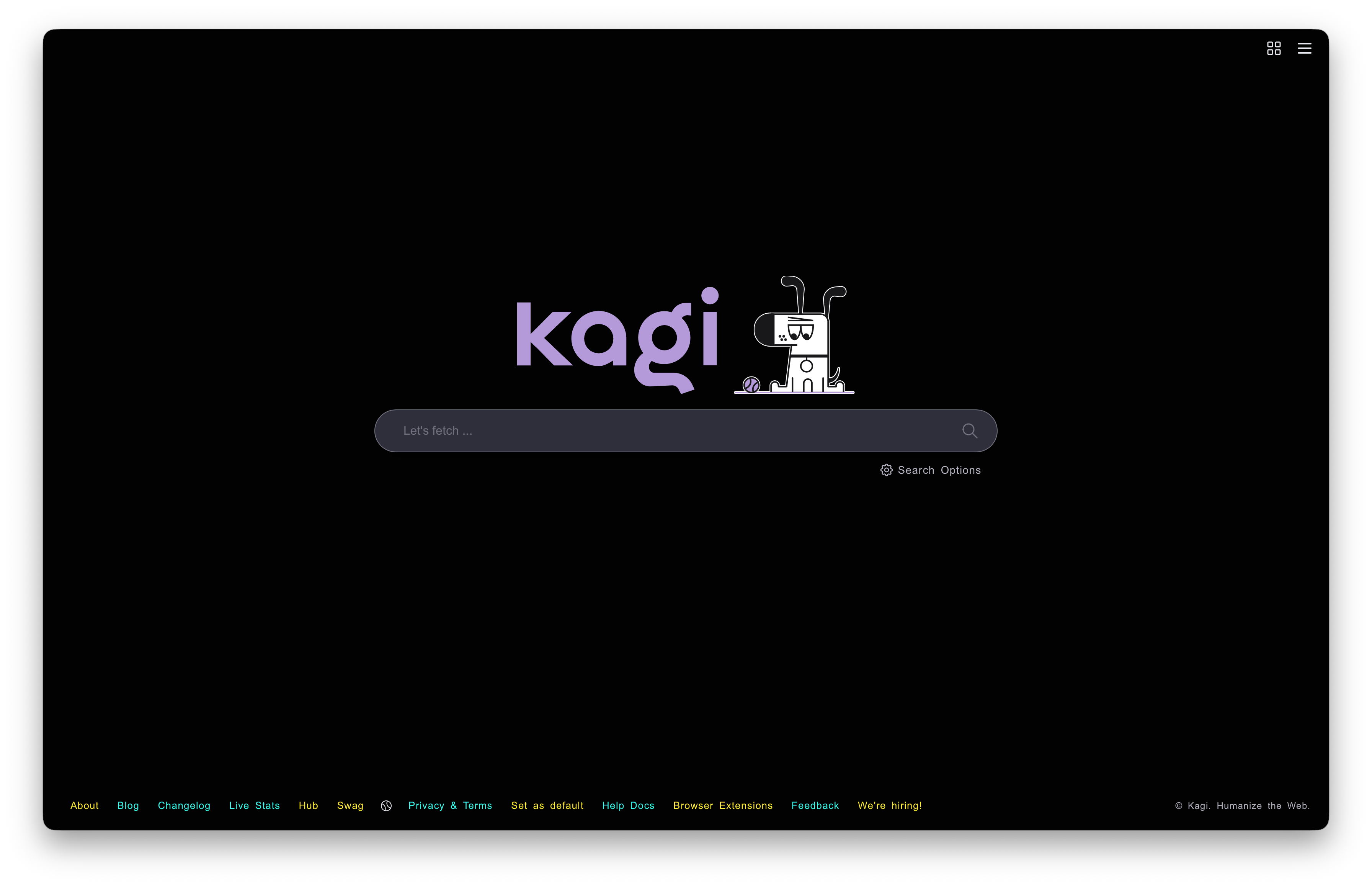 Kagi Catppuccin Mocha Theme