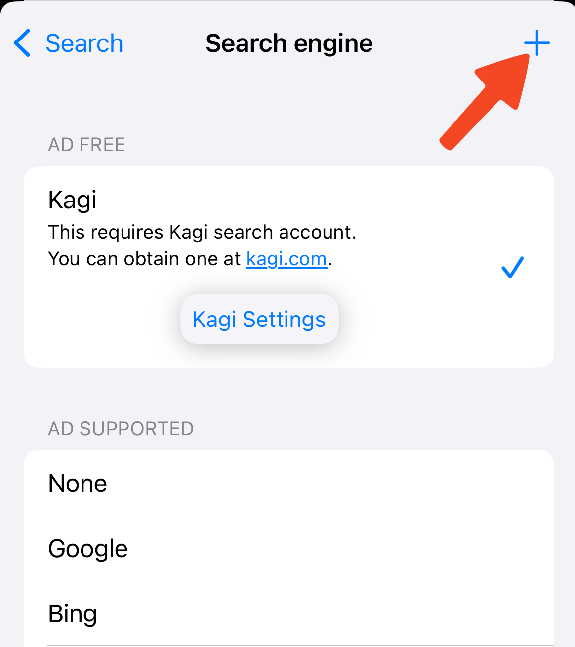 Set iOS Search Engine Manually 1