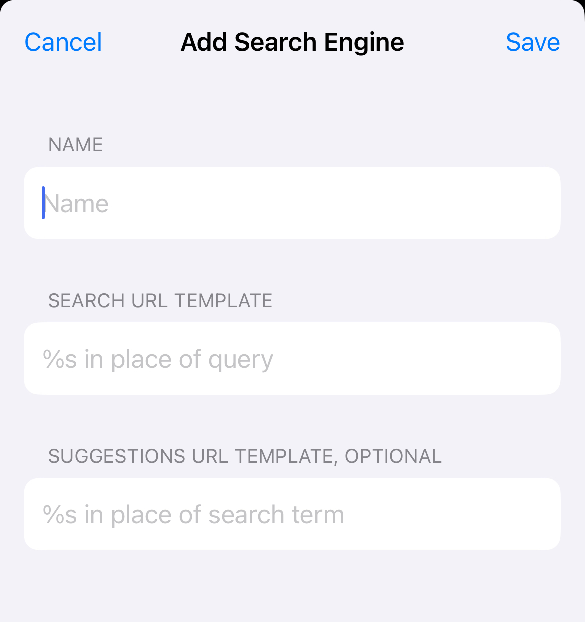 Set iPhone Search Engine Manually 2