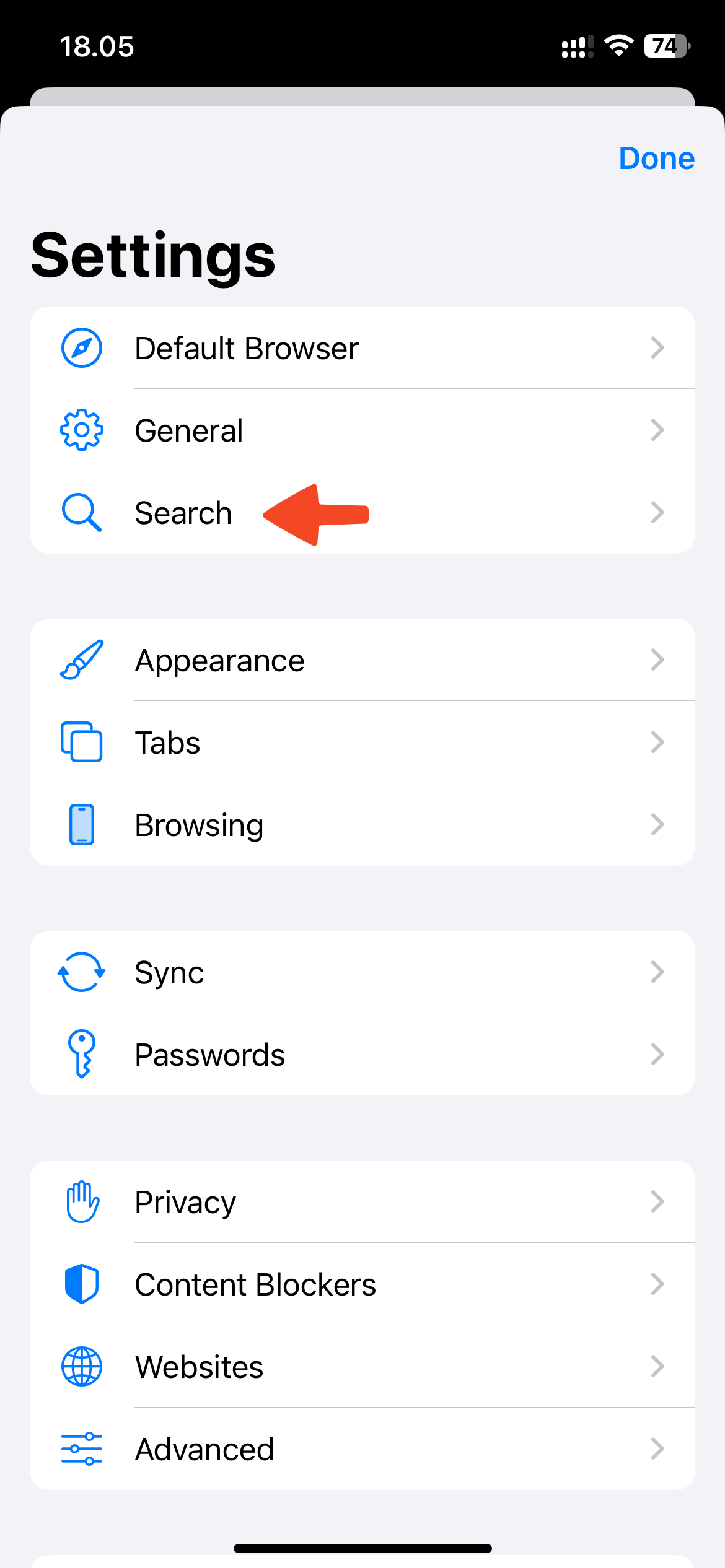 iOS Search Engine