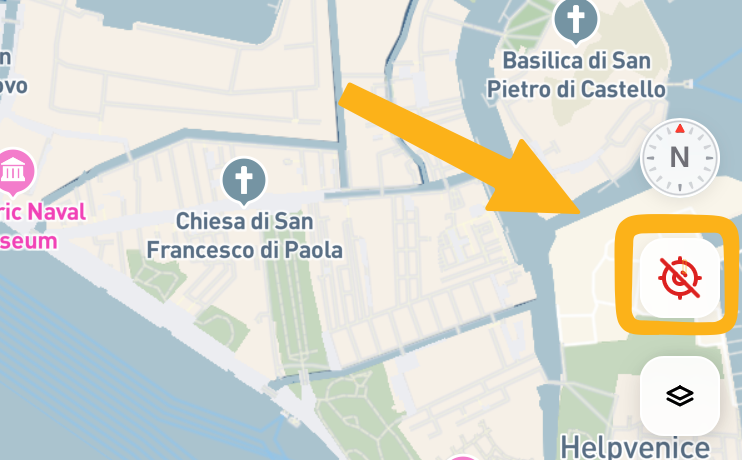 Kagi Maps - Geolocation Button