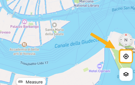 Kagi Maps - Geolocation Button