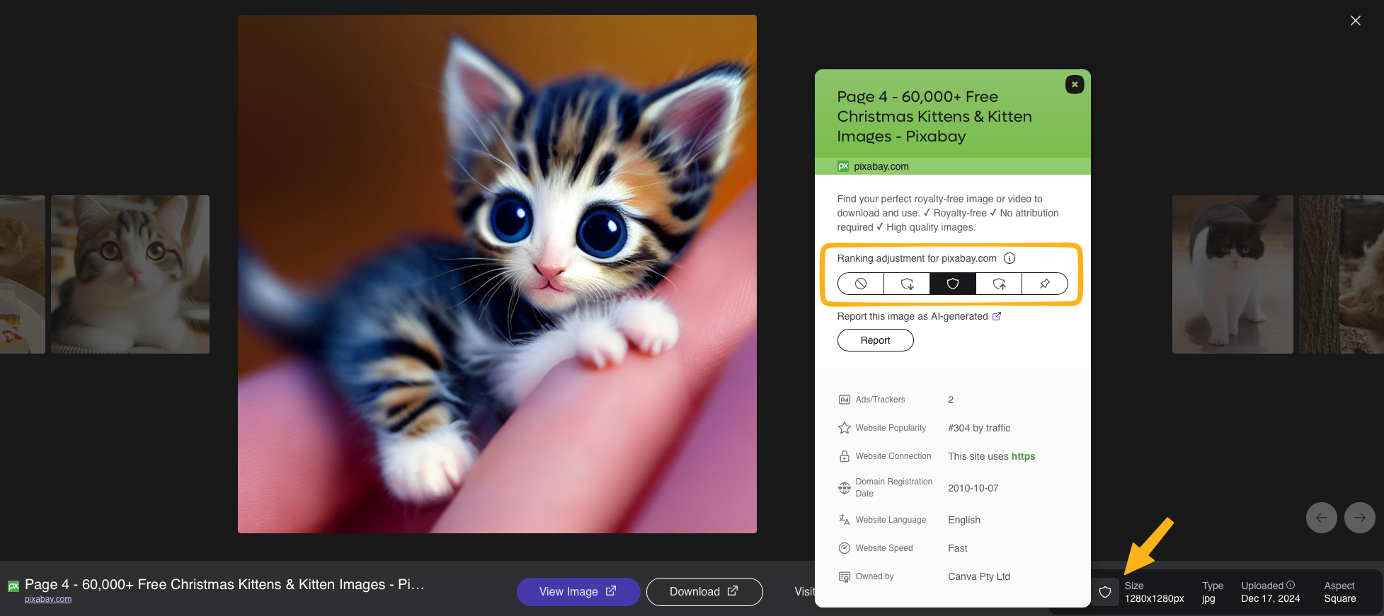Kagi Image search personalization