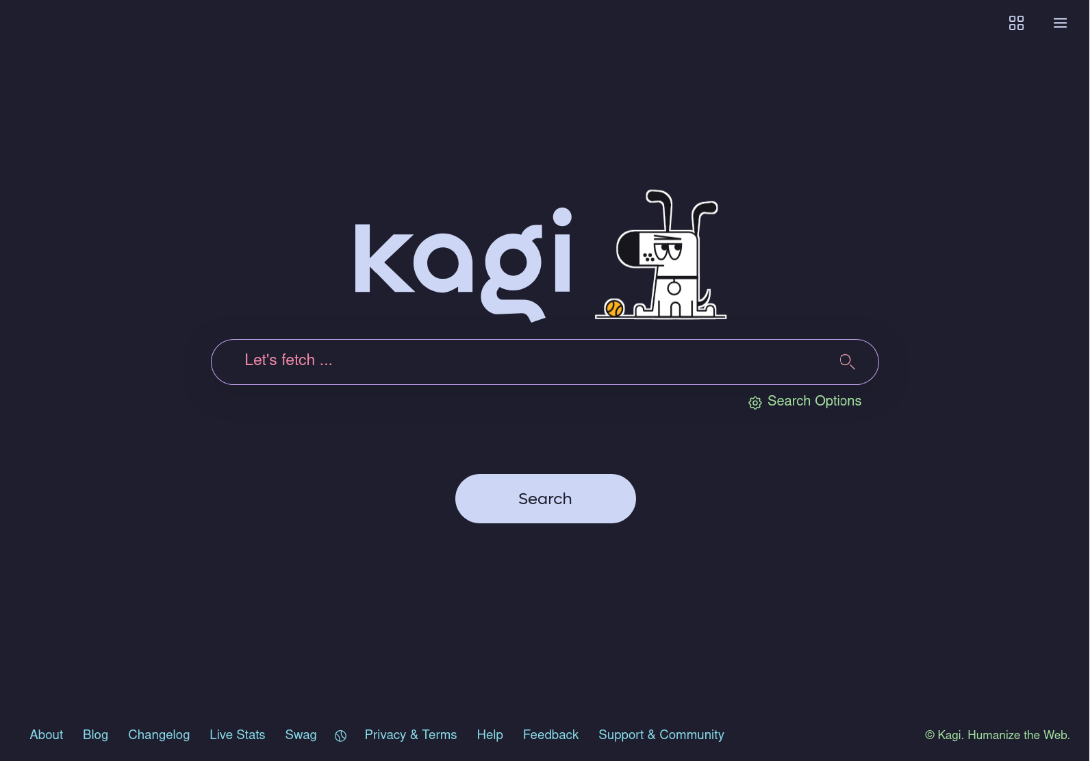 Kagi Catppuccin Mocha Theme