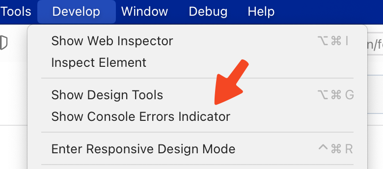 macOS Error Indicator Menu