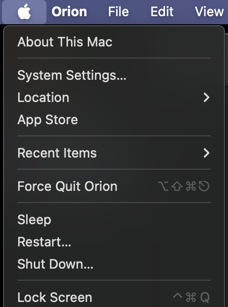 Open macOS System Settings