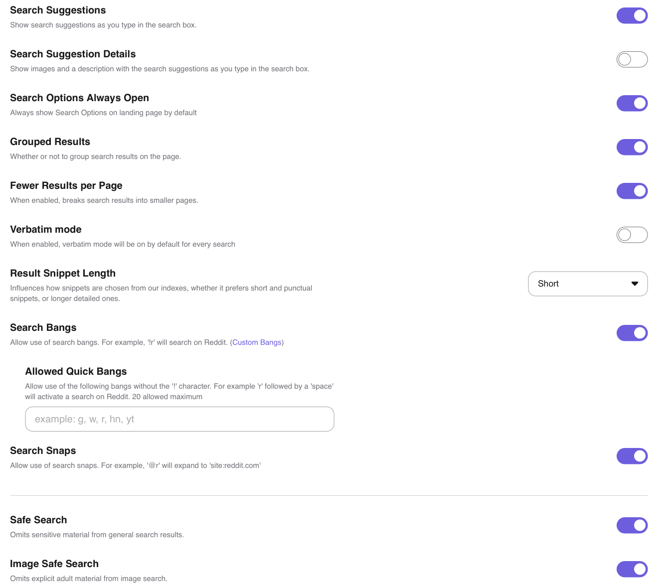 Search Settings 1