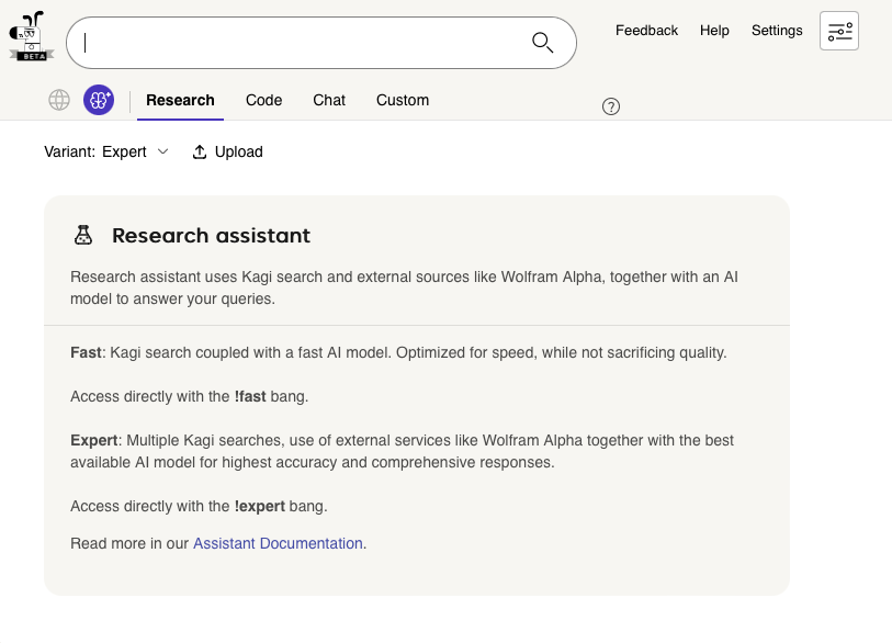 Kagi Assistant - Research