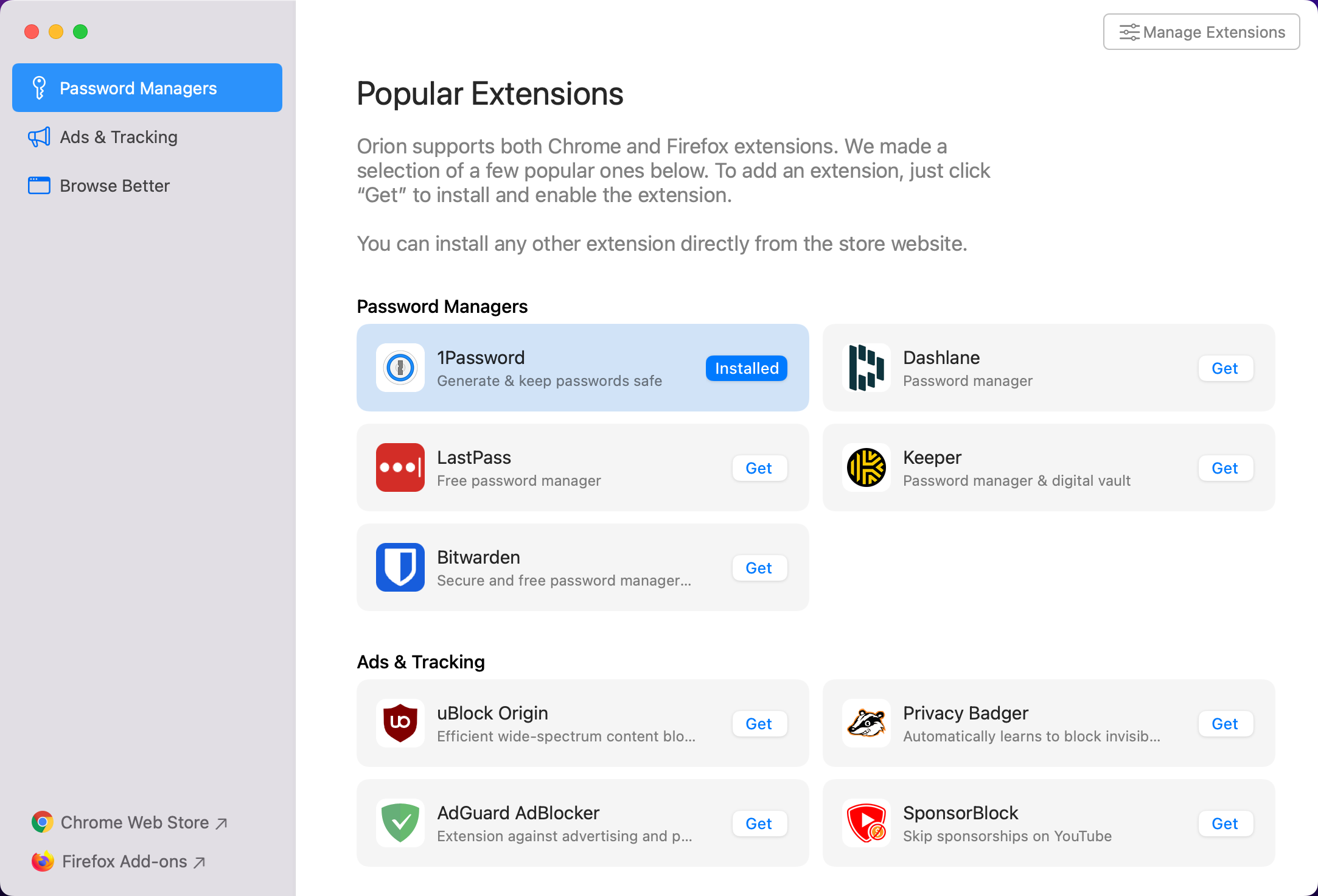 macOS Popular Extensions
